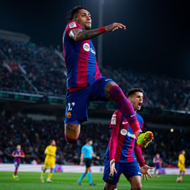 赛程直播-【西甲】拉菲尼亚一剑封喉，巴萨1比0小胜十人拉帕